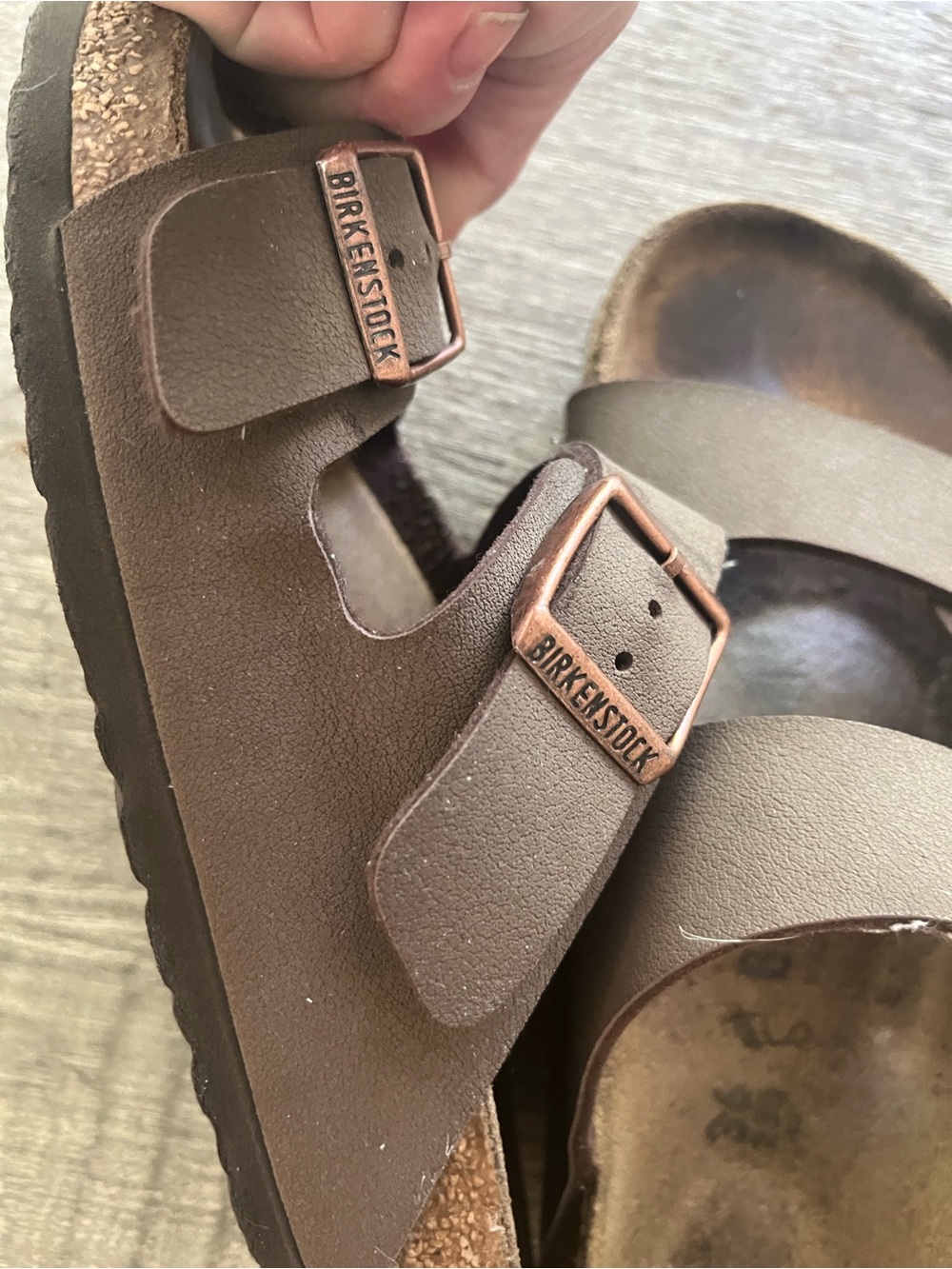 Birkenstock Arizona Double Strap Sandals in Brown - Picture 7 of 8